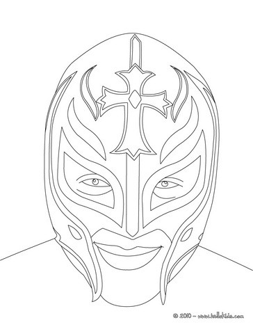 364x470 Sketches Of Wwe Sin Cara And Rey Mysterio Coloring Pages