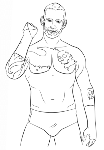 333x480 Wwe Cm Punk Coloring Page Free Printable Coloring Pages