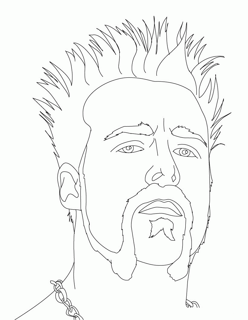 821x1061 Wwe Coloring Pages Cm Punk