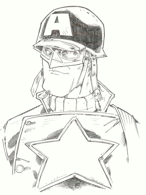 600x798 Sketchy Wwii Cap Bust By Kidnotorious