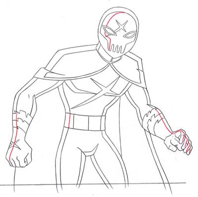 400x398 Red X Drawing By Tonicshadow