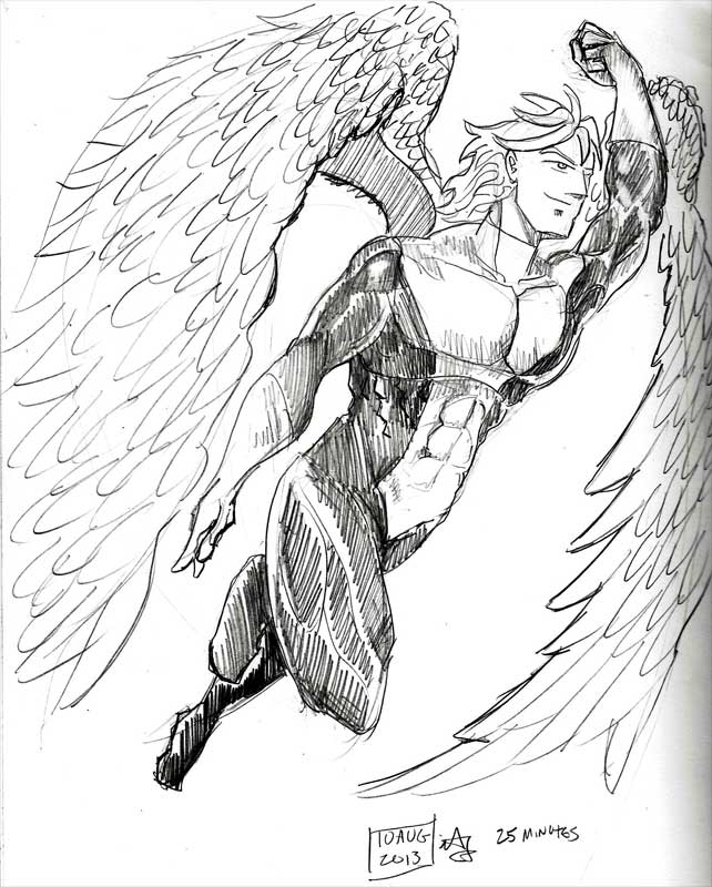 642x800 Sketch Men 25 X Men In 25 Days