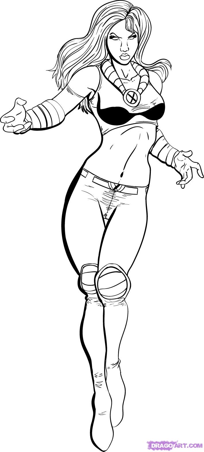 710x1568 X Men Comic Drawing Outlines