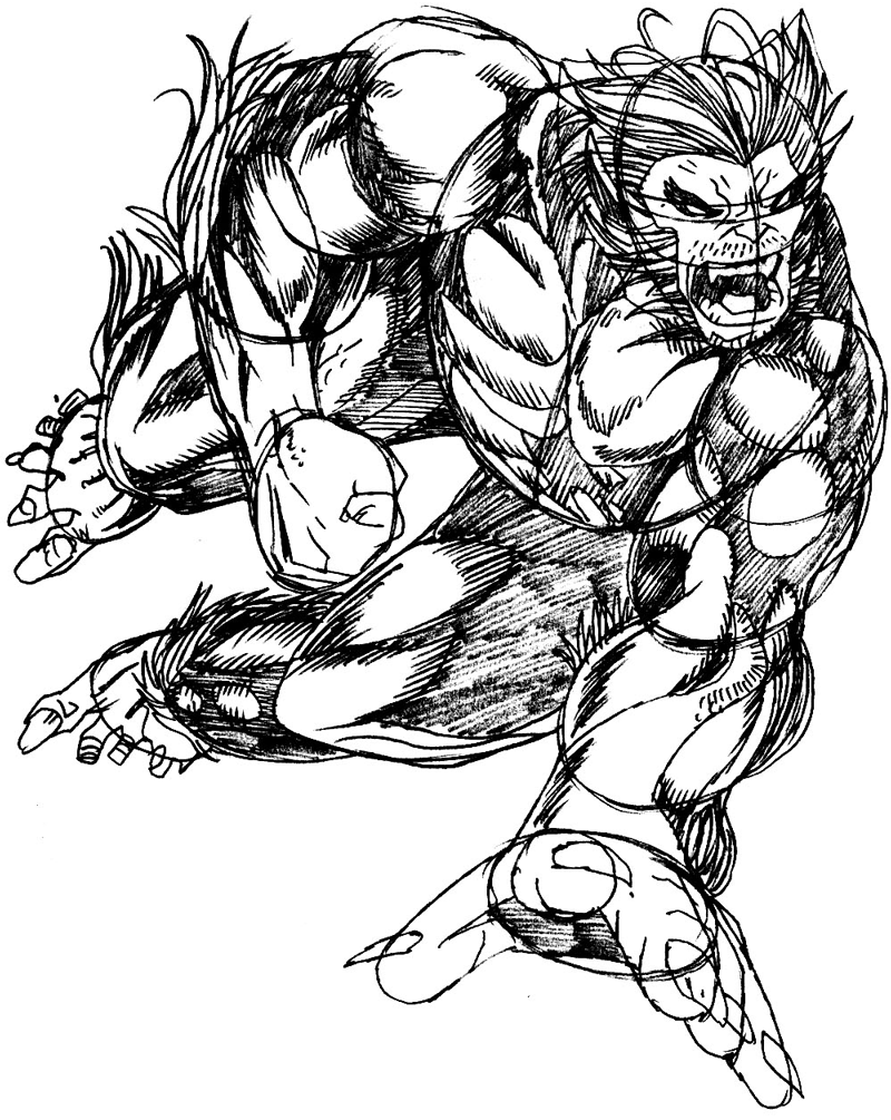 800x1005 How To Draw Beast From Marvel's X Men Superhero Team Drawing