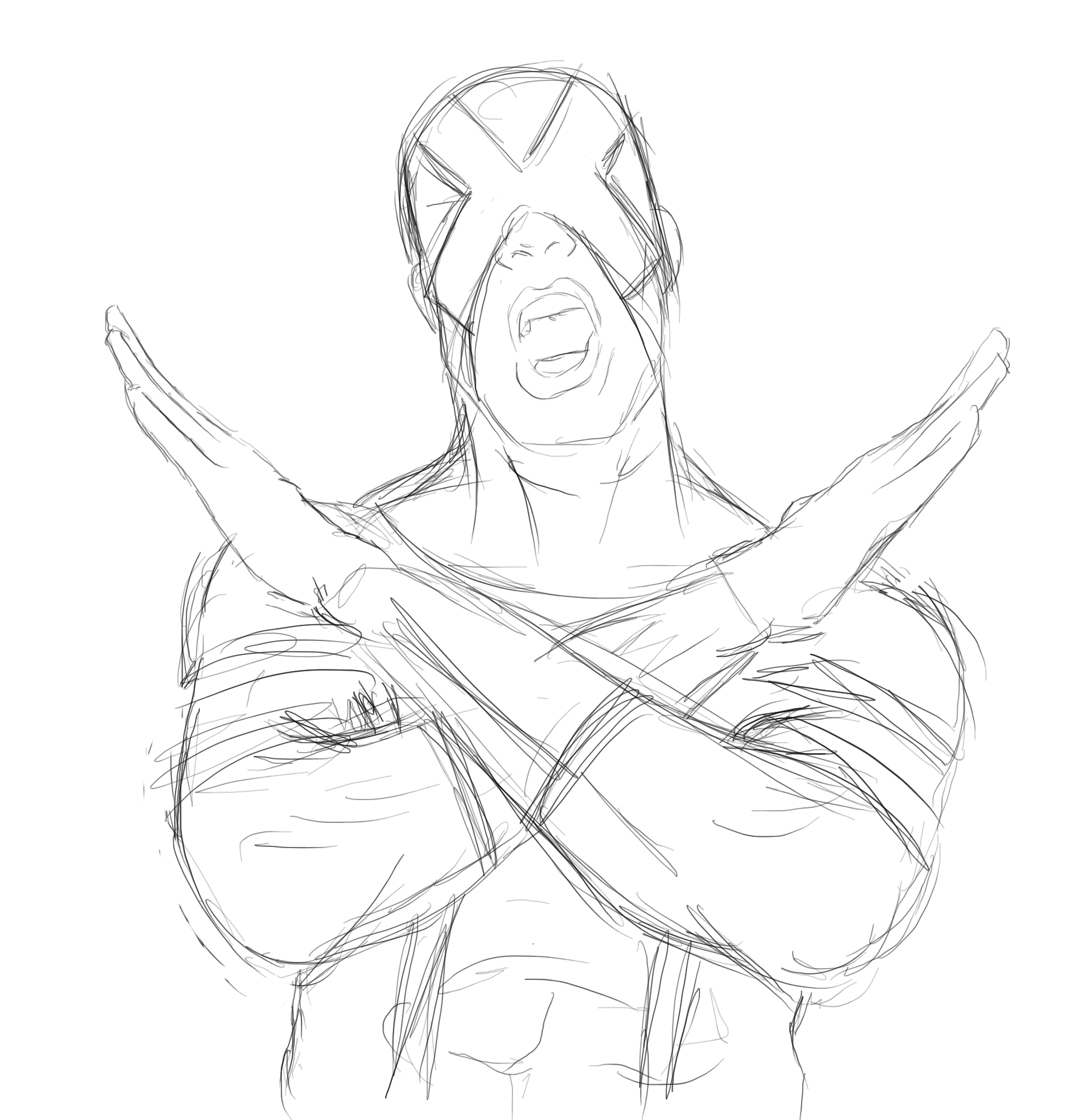 1949x2006 Cyclops New X Men Sketch By Ivo0599