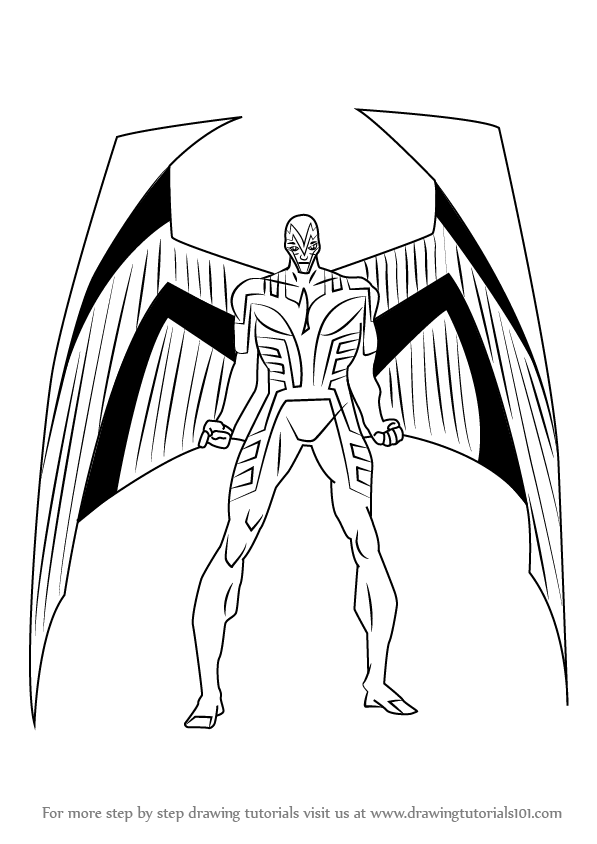 597x844 Learn How To Draw Archangel From X Men (X Men) Step By Step