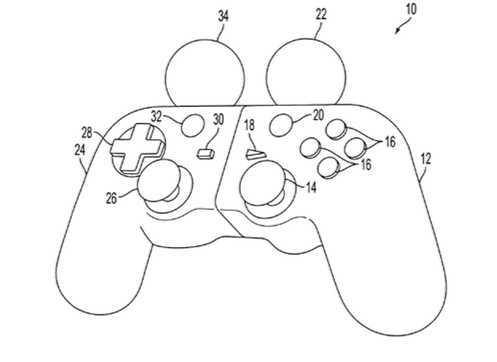 497x362 New Patent Points To Snap Together Move Dualshock Hybrid Controller