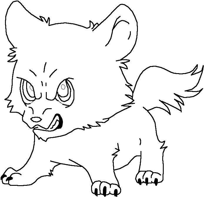 694x668 Chibi Werewolf Lineart By Xbox Ds Gameboy