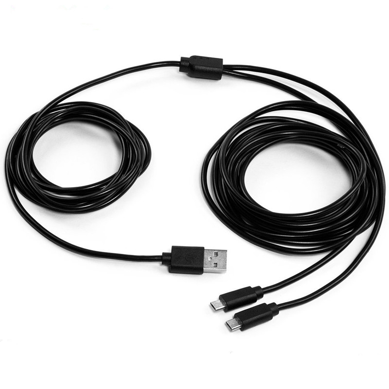 800x800 3.5m 2 In 1 Dual Micro Usb Charging Cable For Ps4 Xbox One