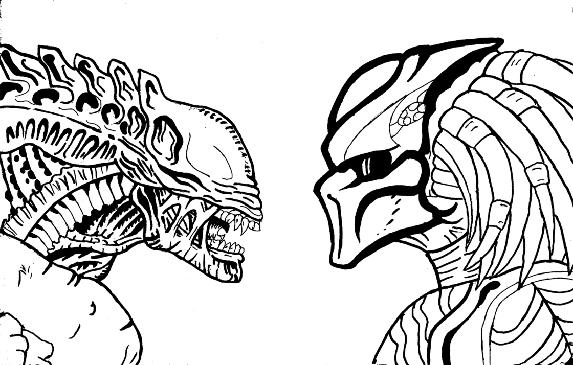 1120x714 Is Alien Vs Predator By Dragokaiju2000