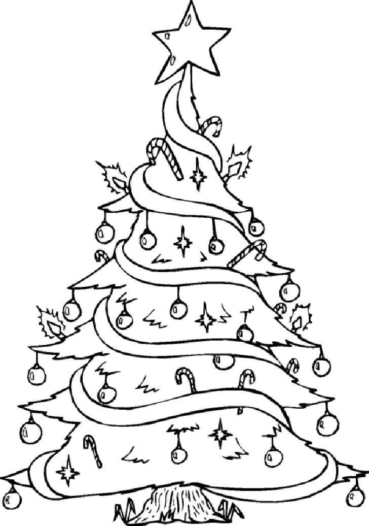 728x1036 Christmas Tree Pictures To Draw For Adults Merry Christmas