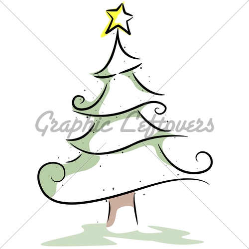 500x500 Elegant Christmas Tree Drawing Design Christmas Decor Inspirations
