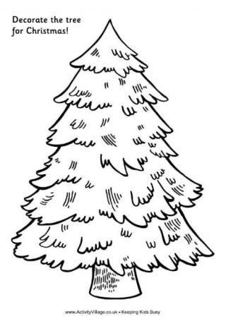 320x455 Christmas Tree Drawing