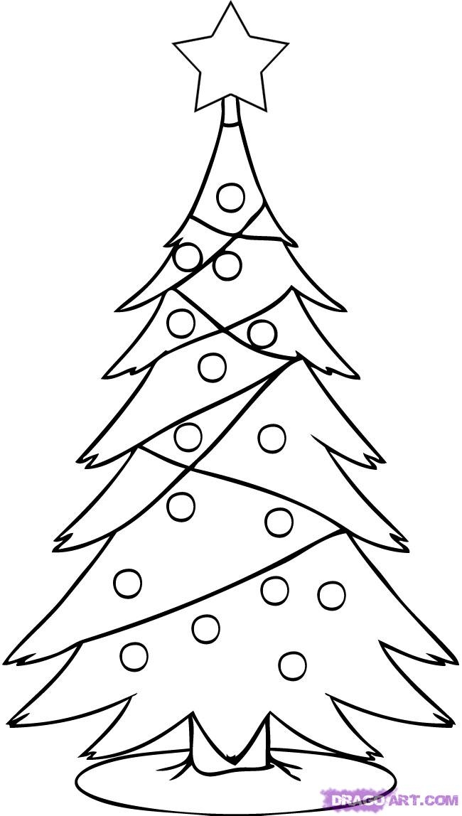 650x1148 Christmas Tree Drawing Photozzle