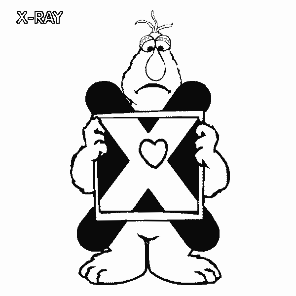 600x600 Sesame Street Telly X Ray Coloring Page
