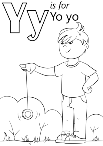 340x480 Letter Y Is For Yo Yo Coloring Page Free Printable Coloring Pages