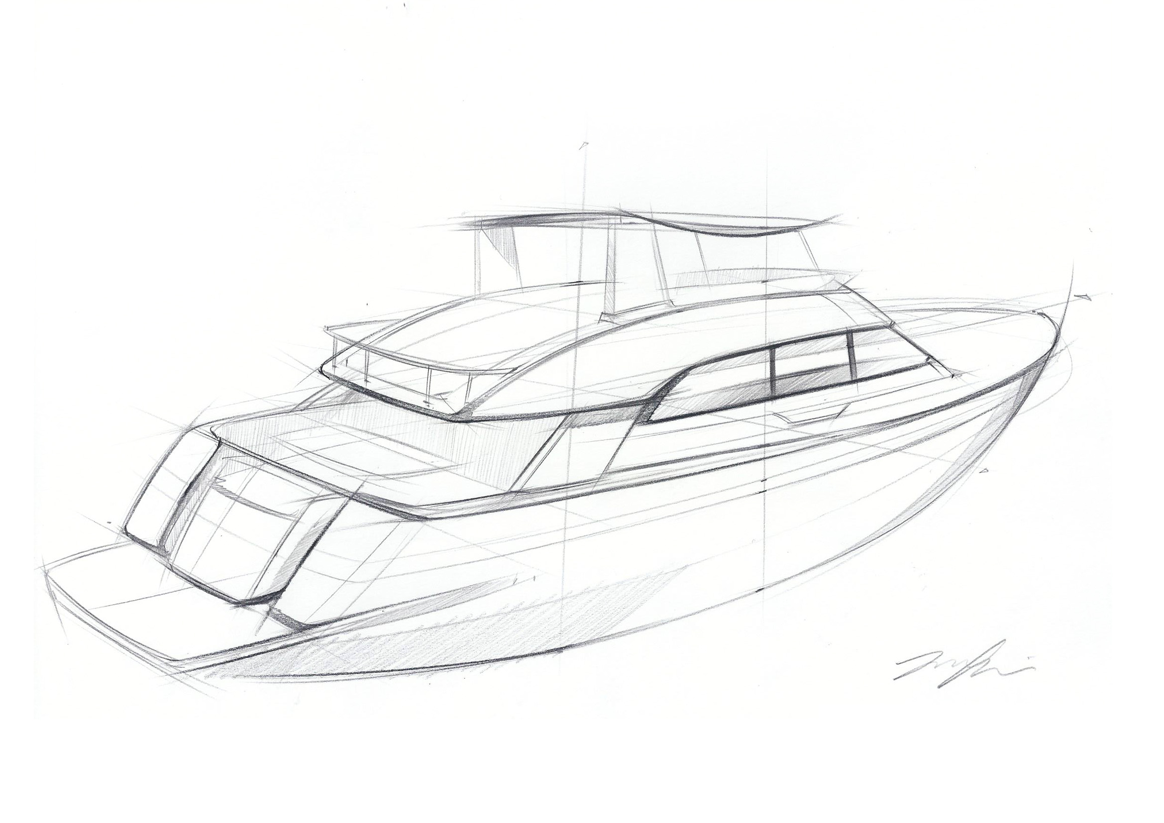 2339x1654 Yacht Sketch Sketching