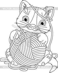 237x300 Yarn Ball Coloring Page