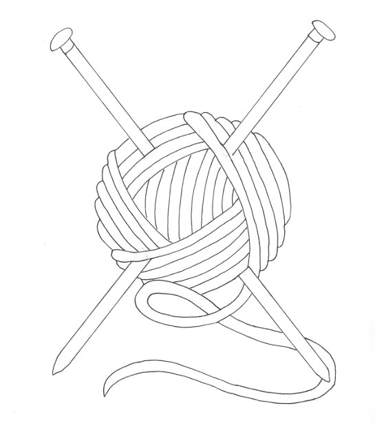 545x615 Yarn Coloring Pages
