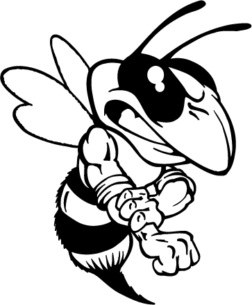 363x440 Hornet, Yellow Jacket, Bee Mascot Decal Sticker Atv