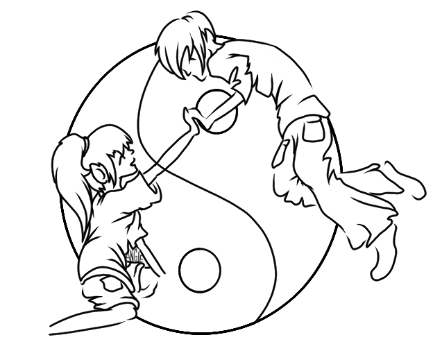 624x519 Yin Yang Couple By Roguelucifer