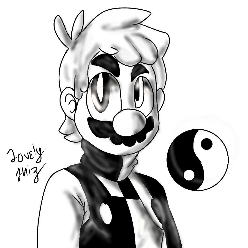1024x1024 Yin Yang Mario Drawing Process Mario Amino