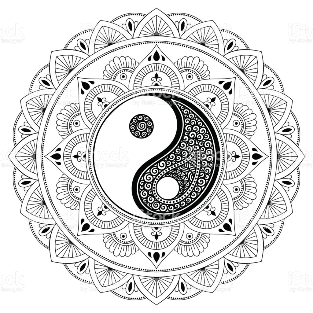 1024x1024 Yin Yang Coloring Pages