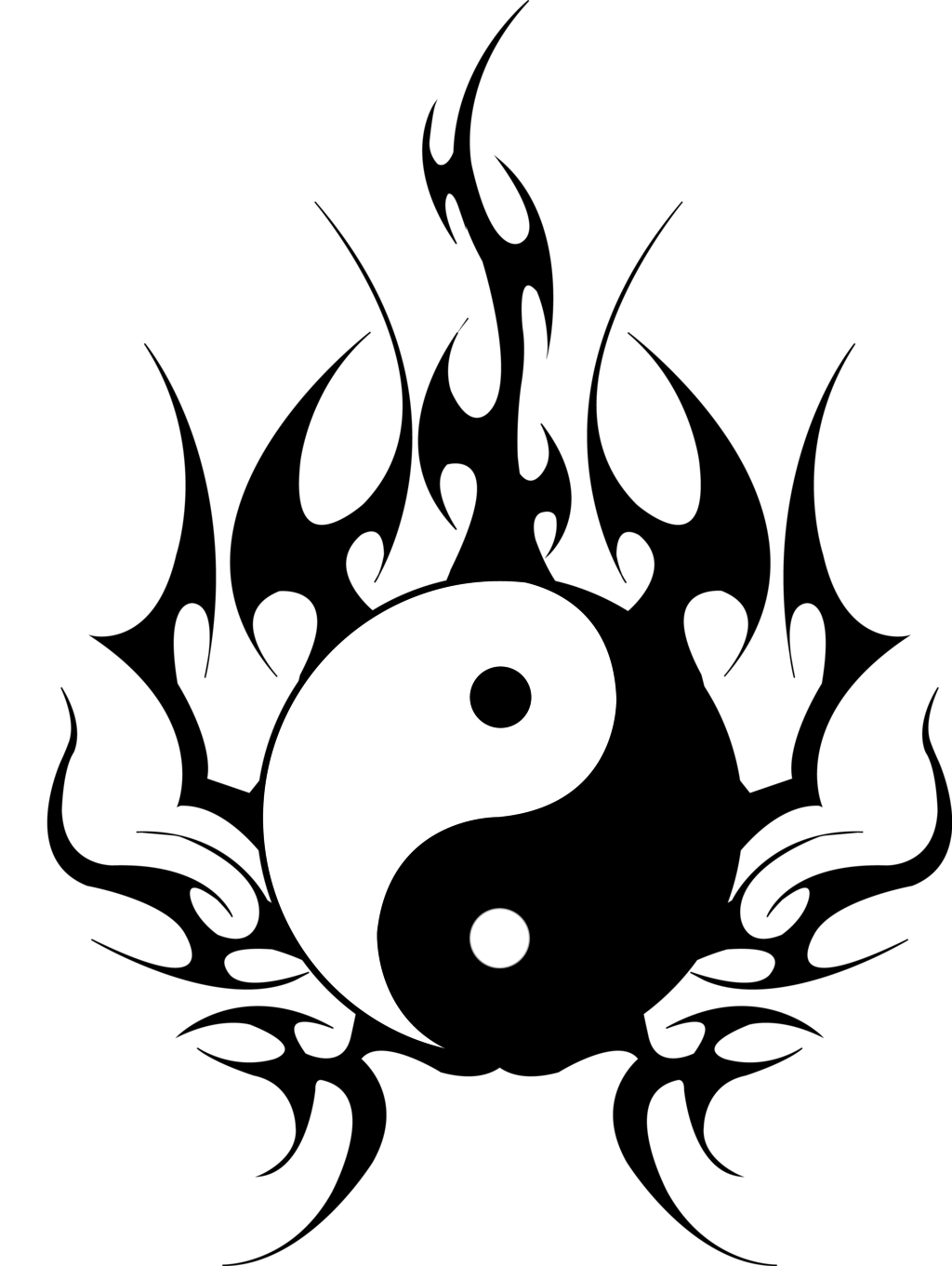 1024x1361 Yin Yang Tattoos Png Transparent Images Png All