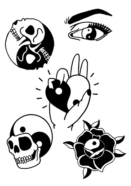 500x707 Yin Yang Drawing Tumblr