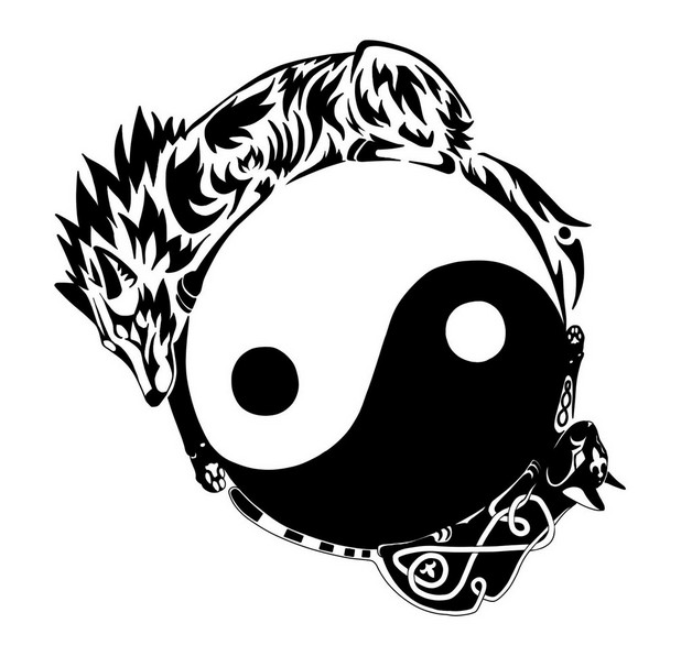 628x606 More Yin Yang Tattoo Designs