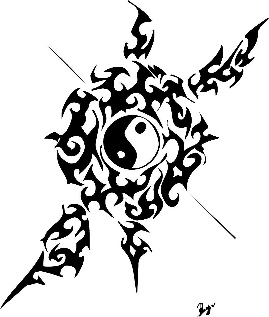 1084x1276 Awesome Yin Yang By Rijo