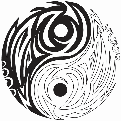 Ying Yang Drawing at GetDrawings | Free download