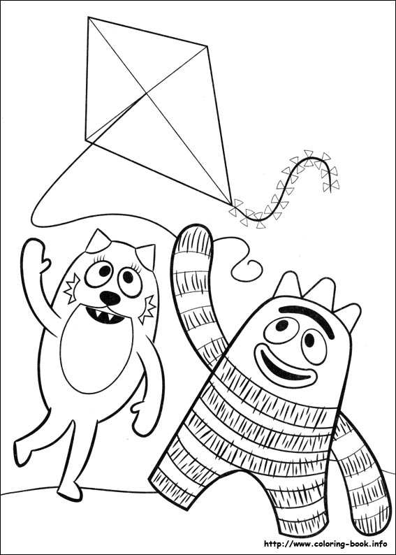 567x794 Gabba Gabba! Coloring Picture