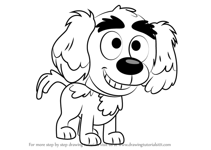 800x567 Learn How To Draw Yo Yo From Pound Puppies (Pound Puppies) Step By