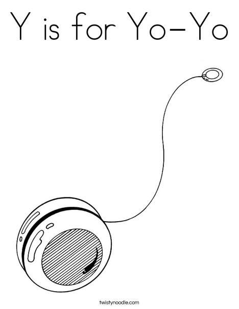 468x605 Y Is For Yo Yo Coloring Page