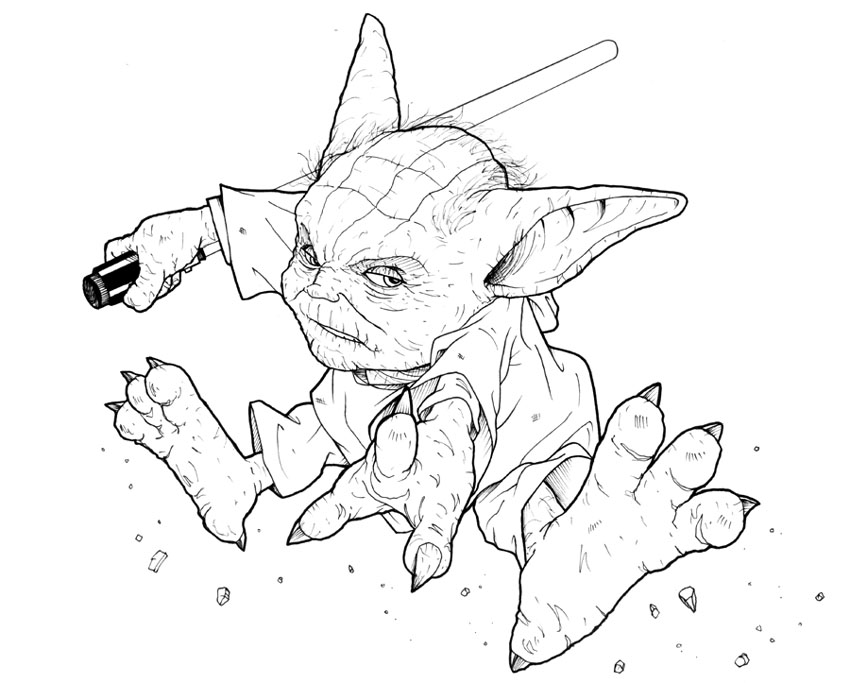 850x683 Jedi Knight Yoda By Ragelion