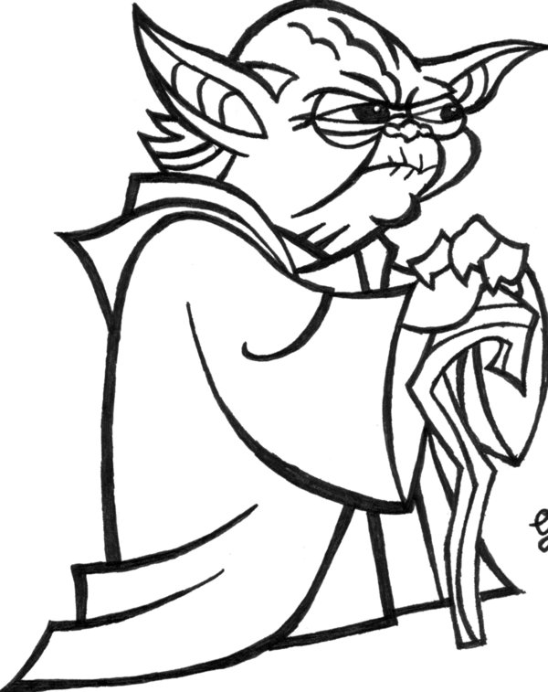 600x757 Yoda Cartoon By Raphaelgbr