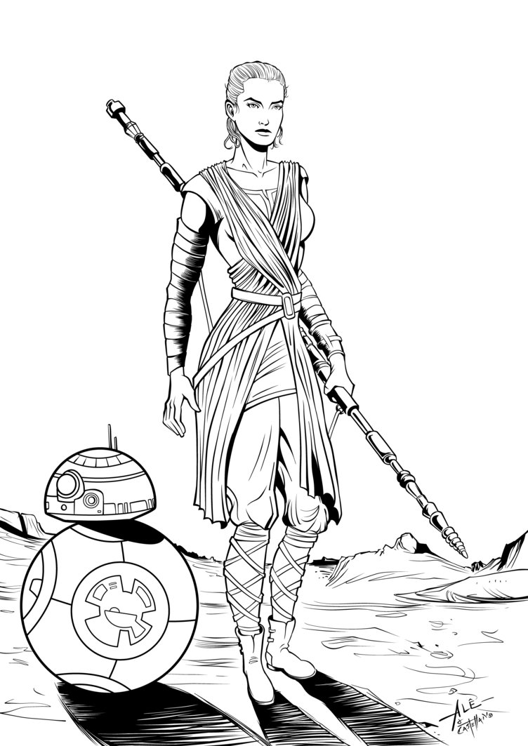 752x1063 Resultado De Imagen De Star Wars Rey Pencil Drawings Star Wars