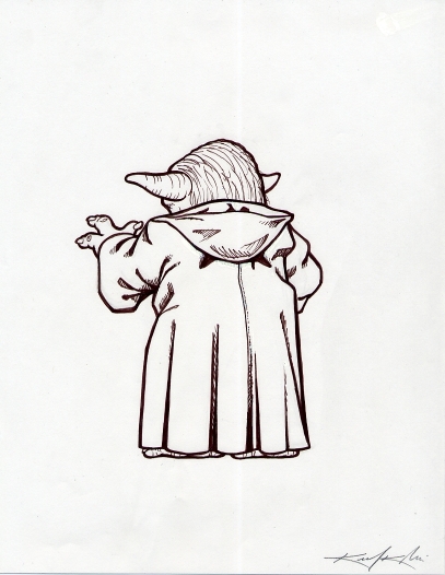 407x526 Yoda Concept Art (Star Wars) The Artist's Quest