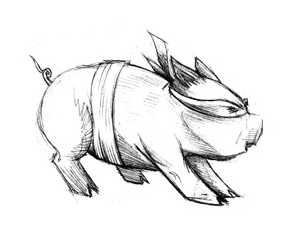 400x319 Pretty Good Blog Awesome Marcus Ninja Sketches