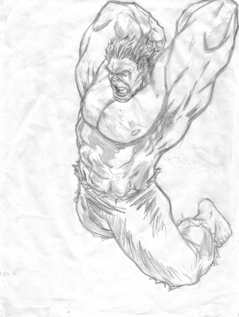 777x1029 Hulk Smash Sketch ~~ By Ironman628
