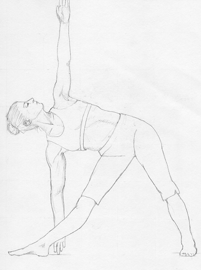 392x526 Yoga Pose Triangle Sketchbook