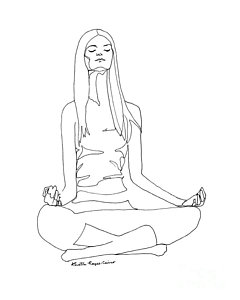 240x300 Yoga Girl Drawings Fine Art America