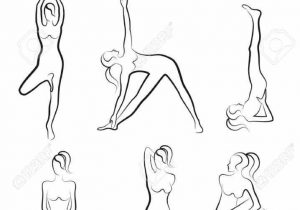 300x210 Poses Drawings Doing Simple Bright Stock Vector Clipart