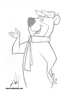 246x320 Scott Neely's Scribbles And Sketches! Yogi Bear!
