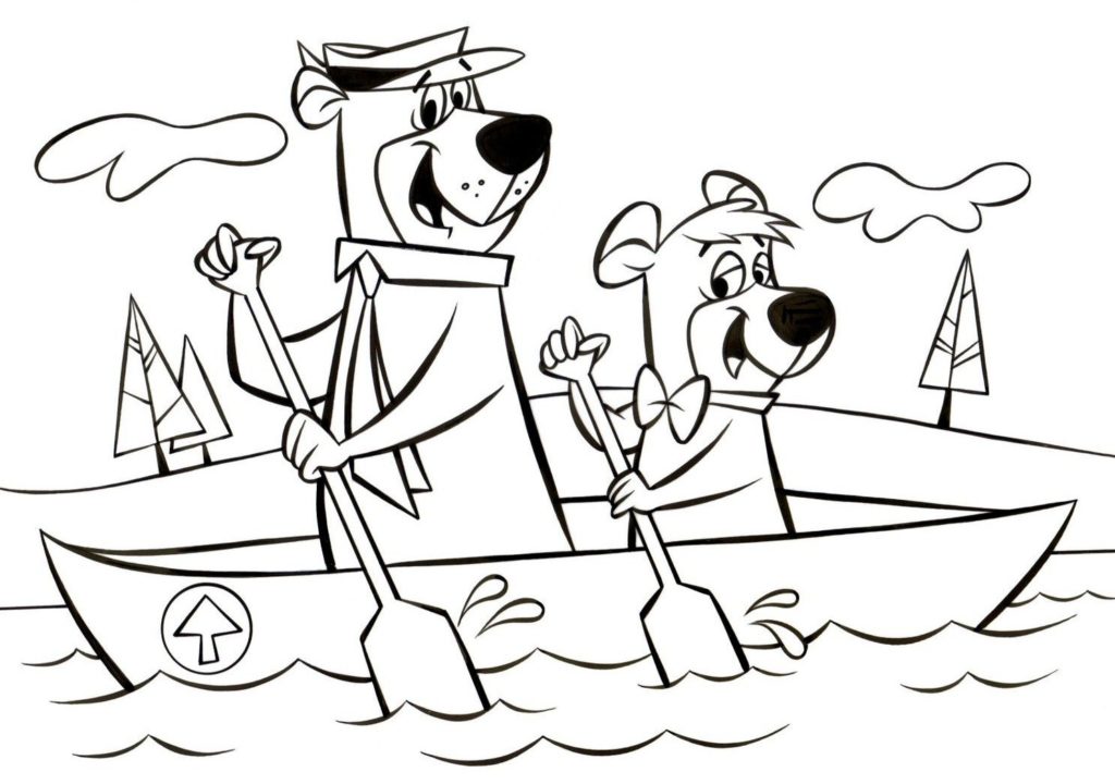 1024x720 Yogi Bear Coloring Pages