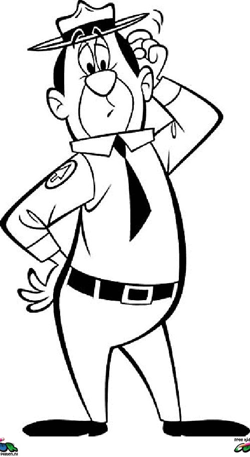 499x912 Yogi Bear Coloring Page