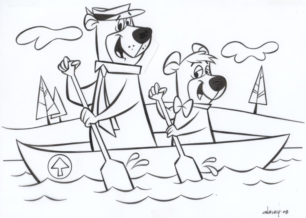 1056x752 Yogi Bear And Boo Boo, In Derek Cavin's Patrick Owsley Comic Art