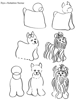 253x320 Easy Yorkie Drawing