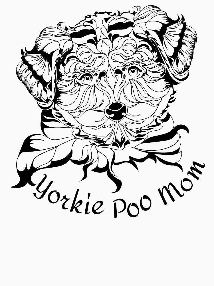 750x1000 Yorkie Poo Mom T Shirt Amp Gifts Women's Fitted Scoop T Shirt By